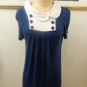 Forever 21 Nautical Sailor Blouse Top